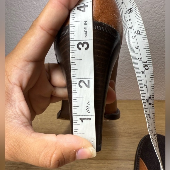 Fendi Fendissime Vintage Suede Wool Heels Size US 8.5 - Picture 9 of 9